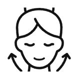 Visage dégonflé